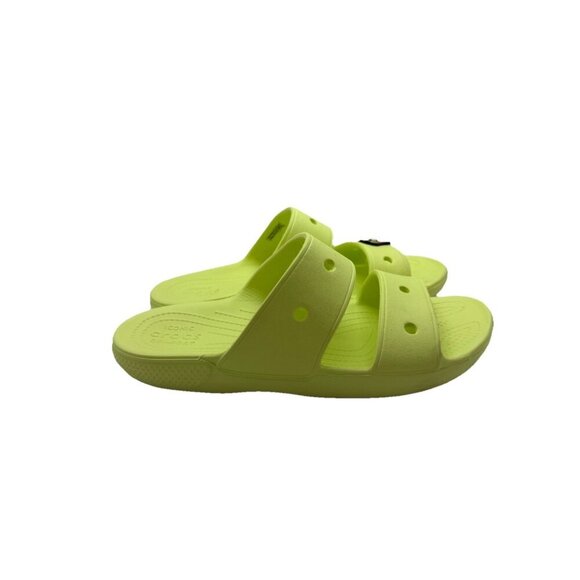Crocs Classic Unisex 206761 Neon Green Women’s 10 Men's 8 Slip On Sandals Shoes - Picture 1 of 8
